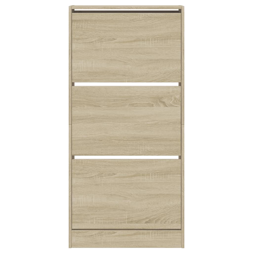 Armoire à chaussures chêne sonoma 60x21x125,5cm bois ingénierie - XIOS