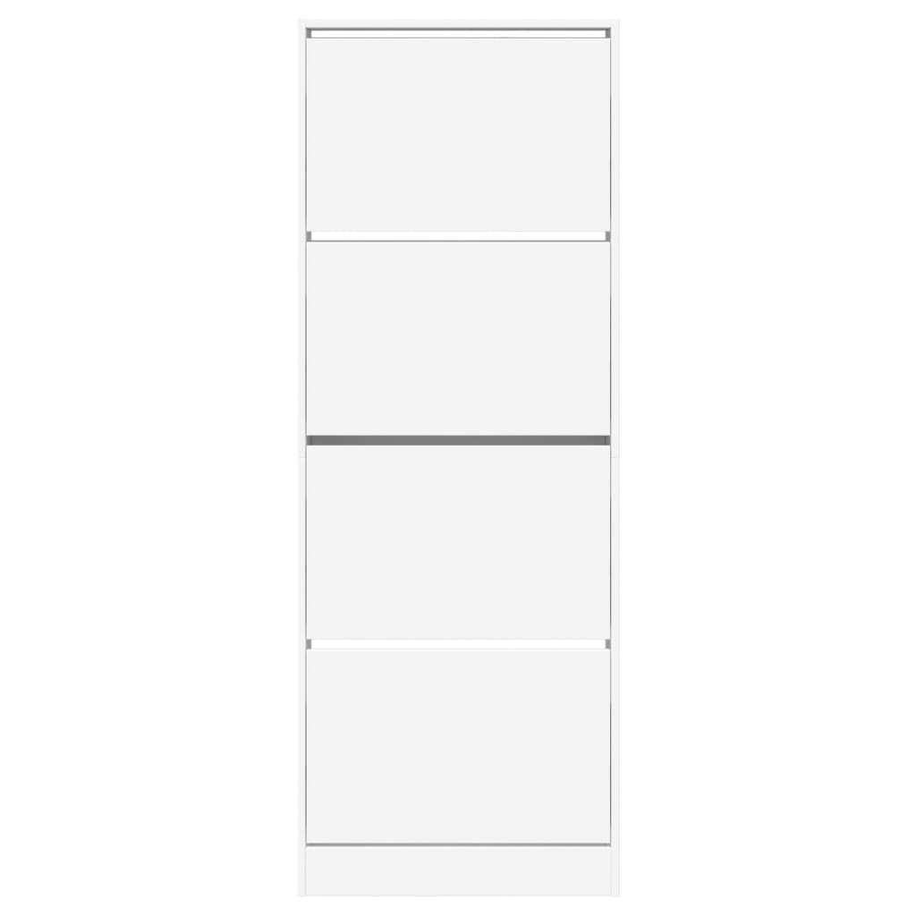 Armoire à chaussures blanc 60x21x163,5 cm bois d'ingénierie - XIOS