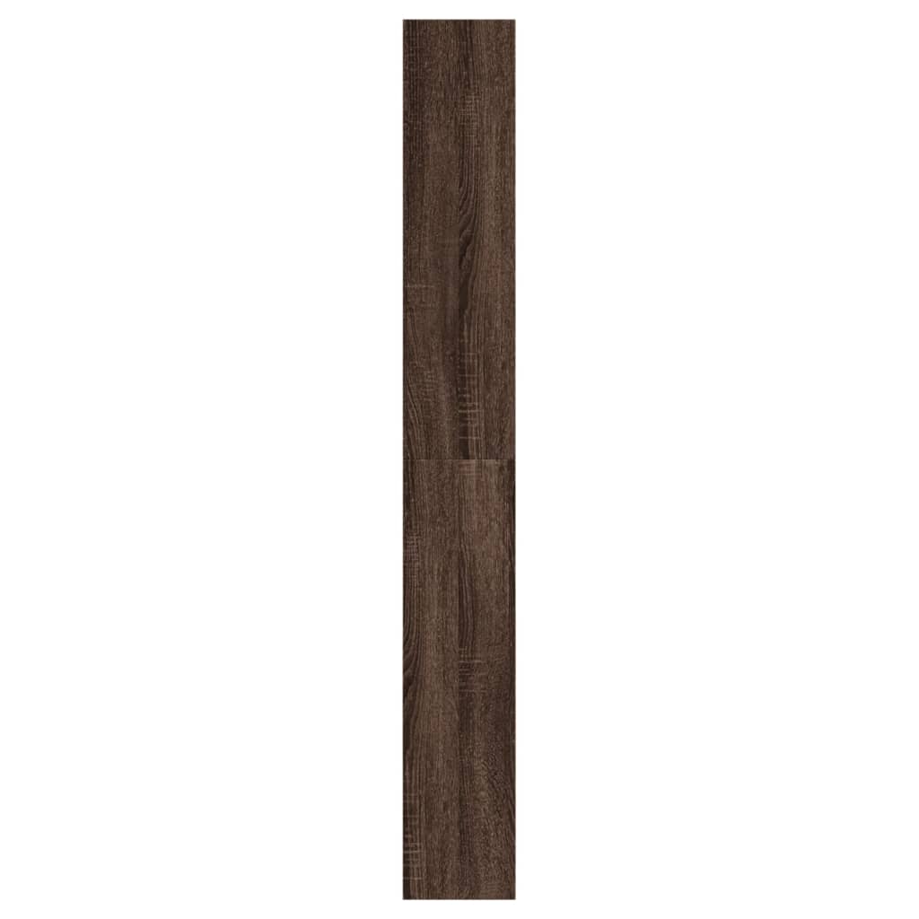 Armoire à chaussures chêne marron 60x21x163,5cm bois ingénierie - XIOS