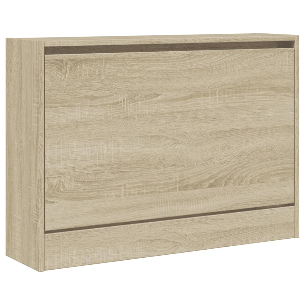 Armoire à chaussures chêne sonoma 80x21x57 cm bois d'ingénierie - XIOS