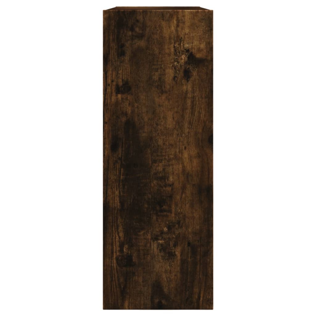 Armoire à chaussures chêne fumé 80x21x57 cm bois ingénierie - XIOS