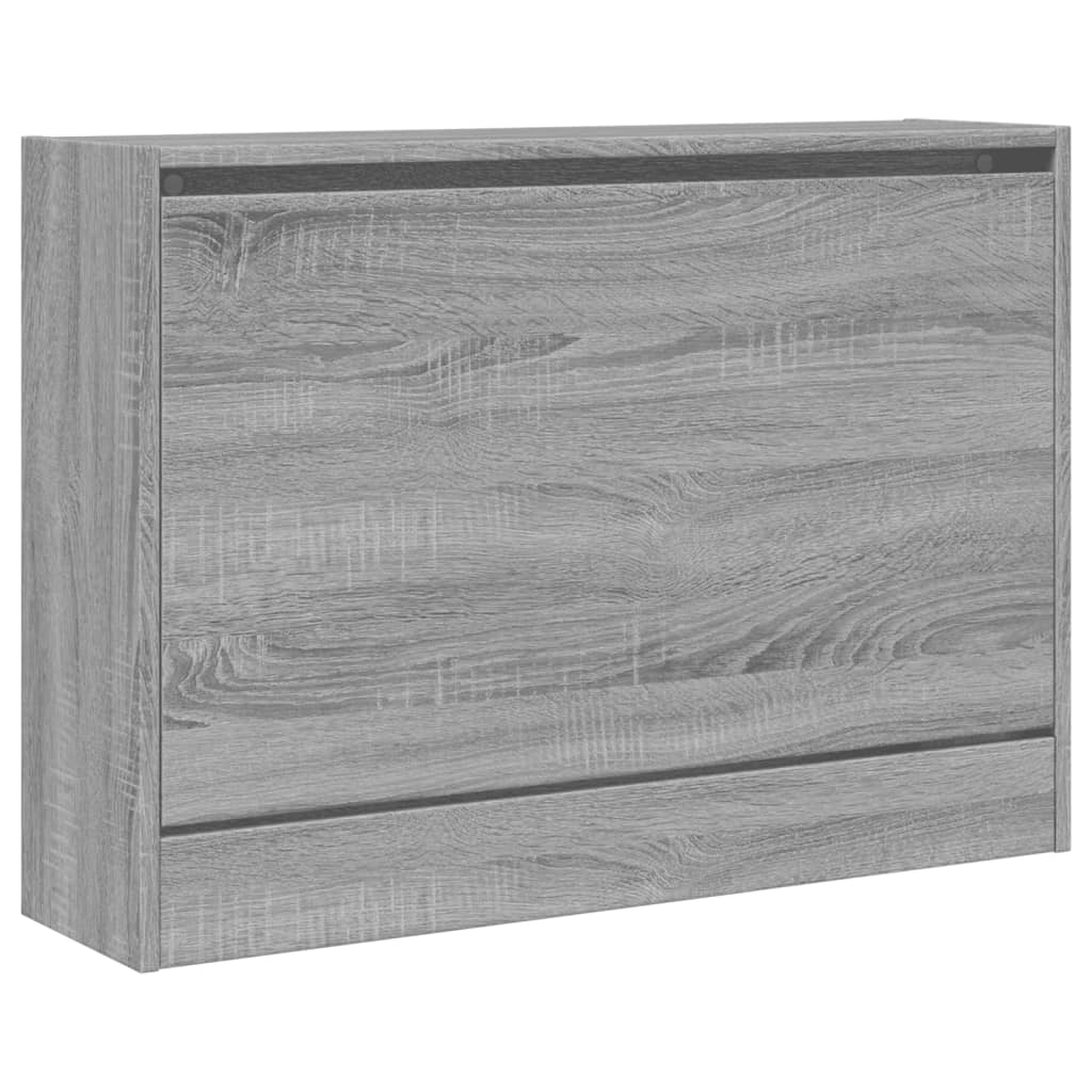 Armoire à chaussures sonoma gris 80x21x57 cm bois d'ingénierie - XIOS