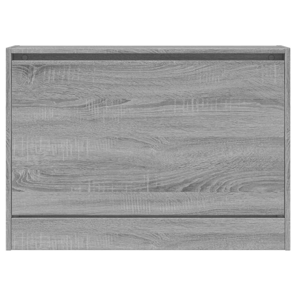 Armoire à chaussures sonoma gris 80x21x57 cm bois d'ingénierie - XIOS