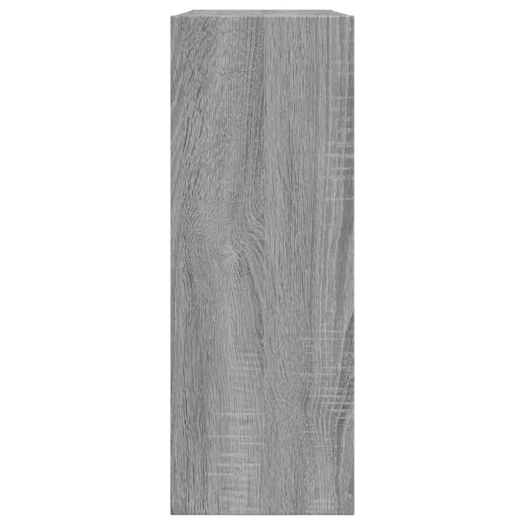 Armoire à chaussures sonoma gris 80x21x57 cm bois d'ingénierie - XIOS