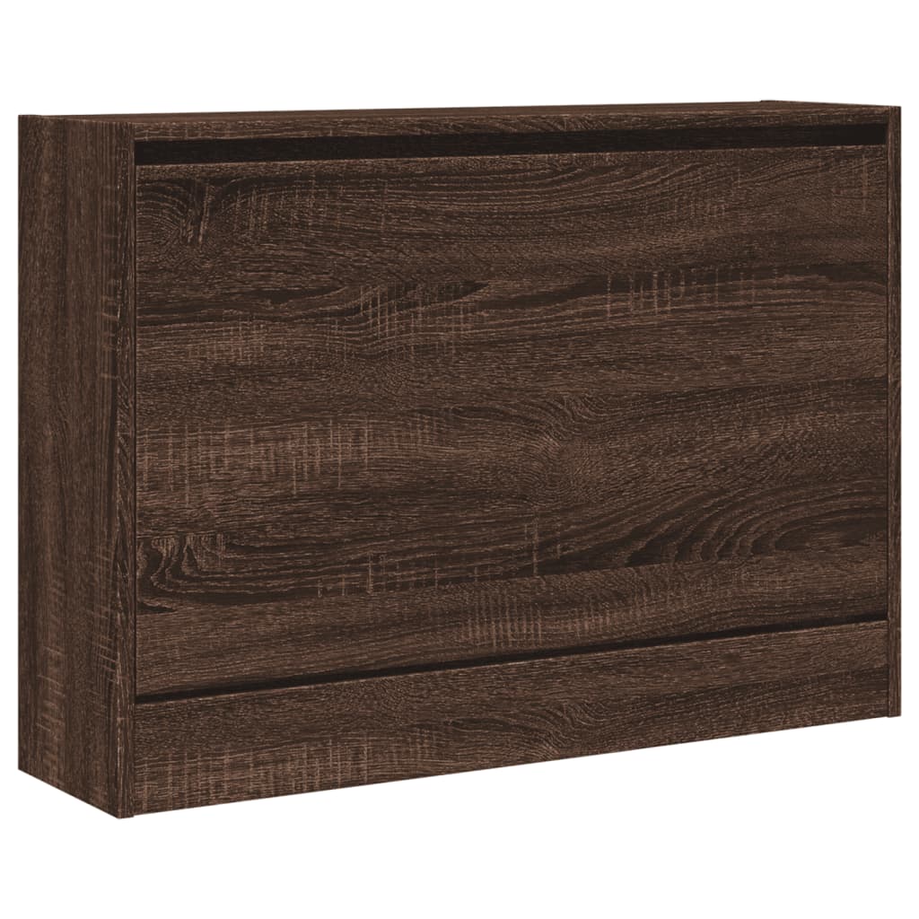Armoire à chaussures chêne marron 80x21x57 cm Bois d'ingénierie - XIOS