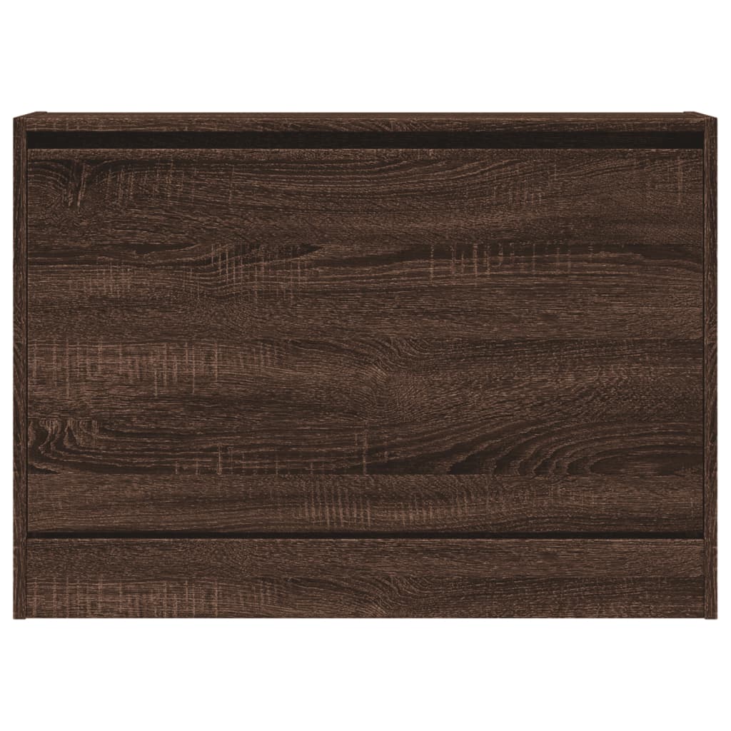 Armoire à chaussures chêne marron 80x21x57 cm Bois d'ingénierie - XIOS