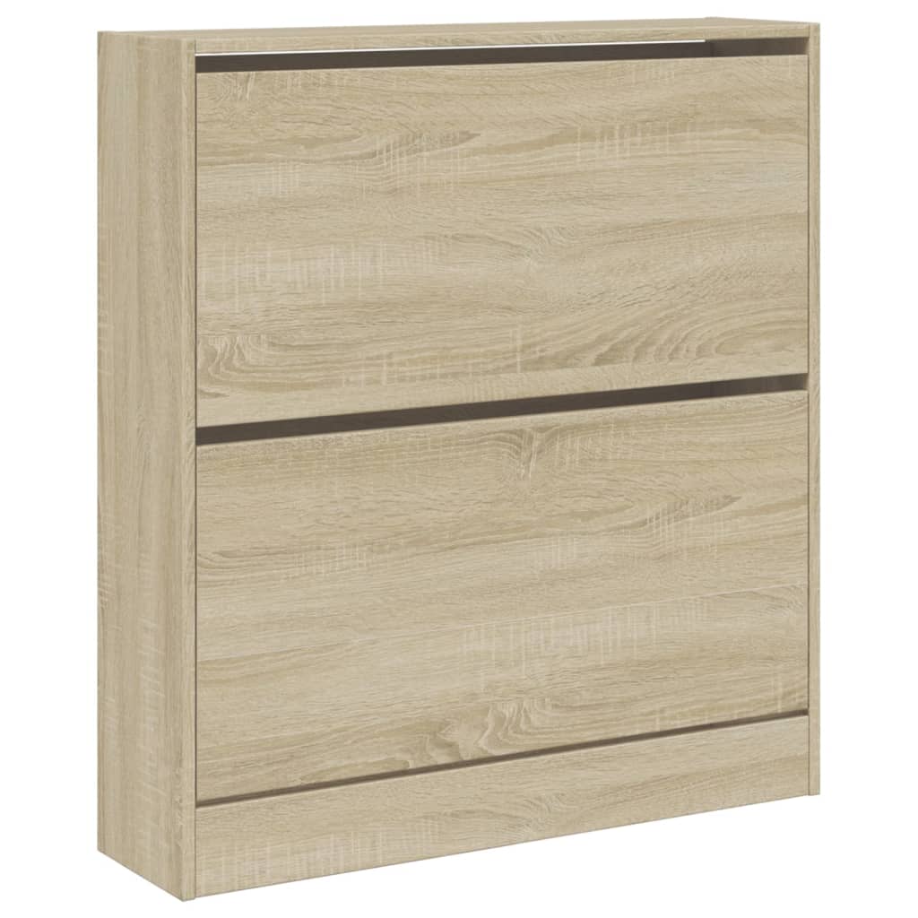 Armoire à chaussures chêne sonoma 80x21x87,5 cm bois ingénierie - XIOS