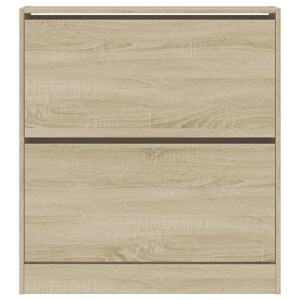 Armoire à chaussures chêne sonoma 80x21x87,5 cm bois ingénierie - XIOS