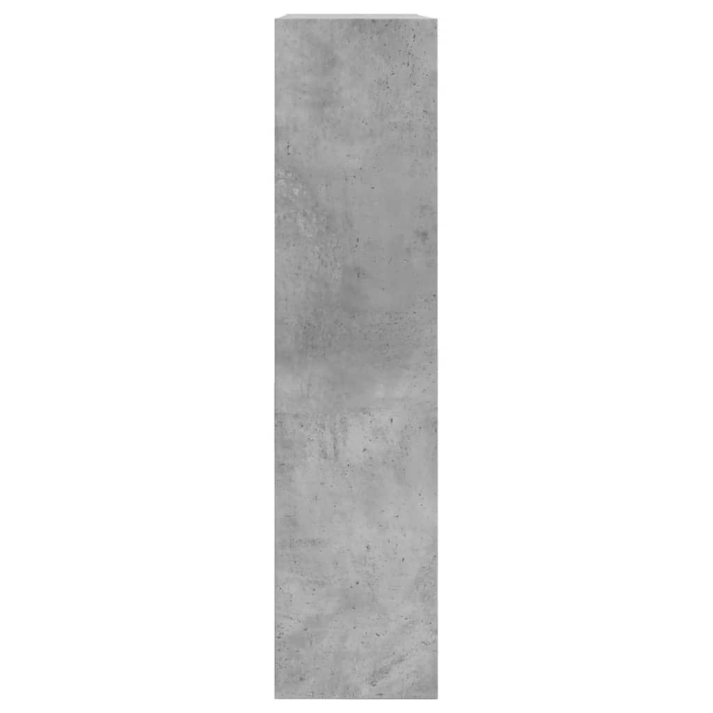 Armoire à chaussures gris béton 80x21x87,5 cm bois d'ingénierie - XIOS