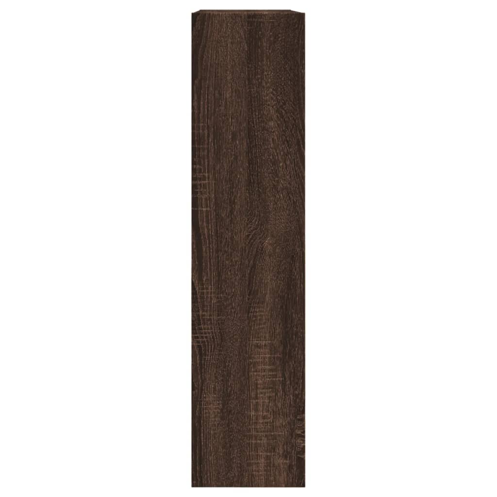 Armoire à chaussures chêne marron 80x21x87,5 cm bois ingénierie - XIOS