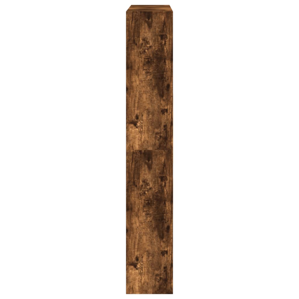 Armoire à chaussures chêne fumé 80x21x125,5 cm bois ingénierie - XIOS