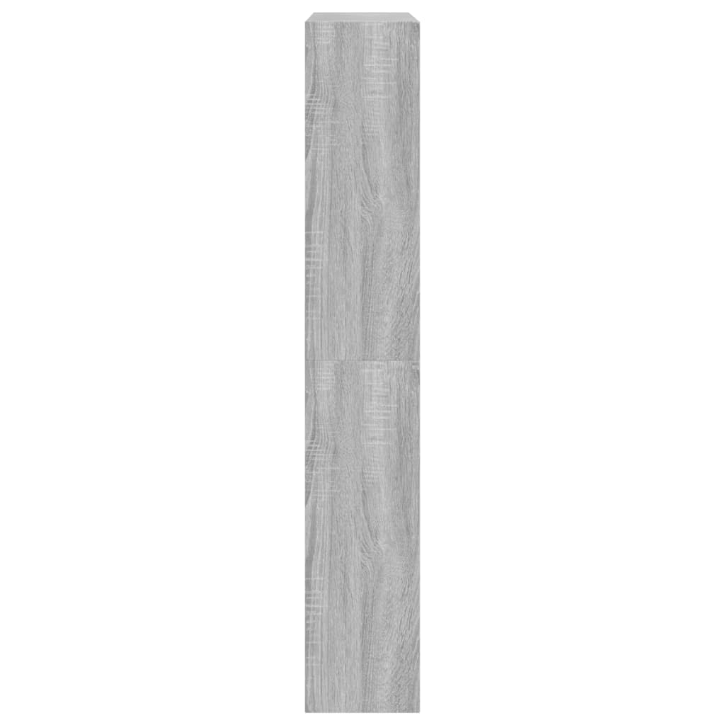 Meuble à chaussures sonoma gris 80x21x125,5cm bois d'ingénierie - XIOS