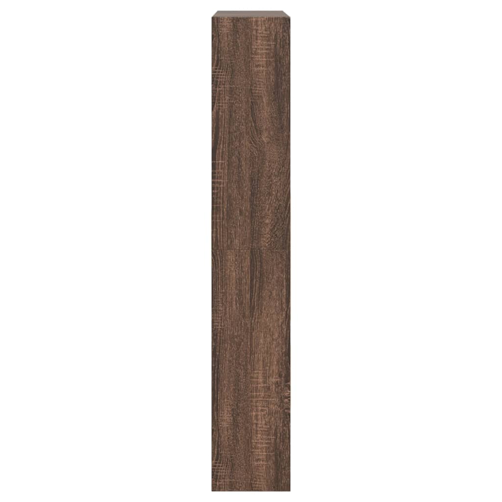 Armoire à chaussures chêne marron 80x21x125,5cm bois ingénierie - XIOS