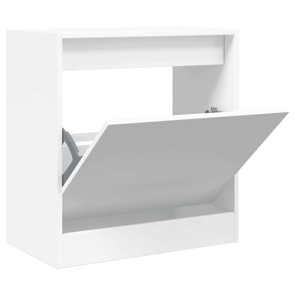 Armoire à chaussures blanc 60x34x63,5 cm bois d'ingénierie - XIOS