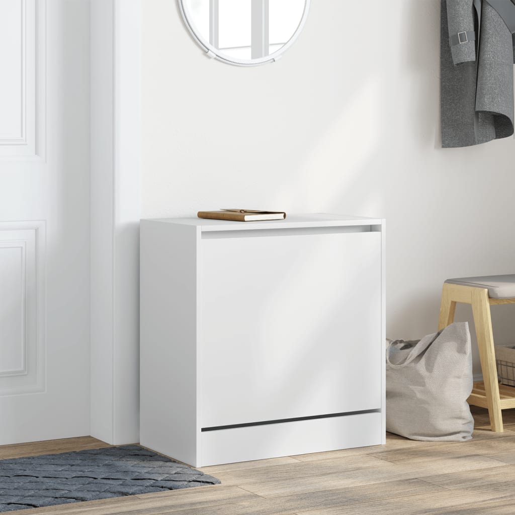 Armoire à chaussures blanc 60x34x63,5 cm bois d'ingénierie - XIOS