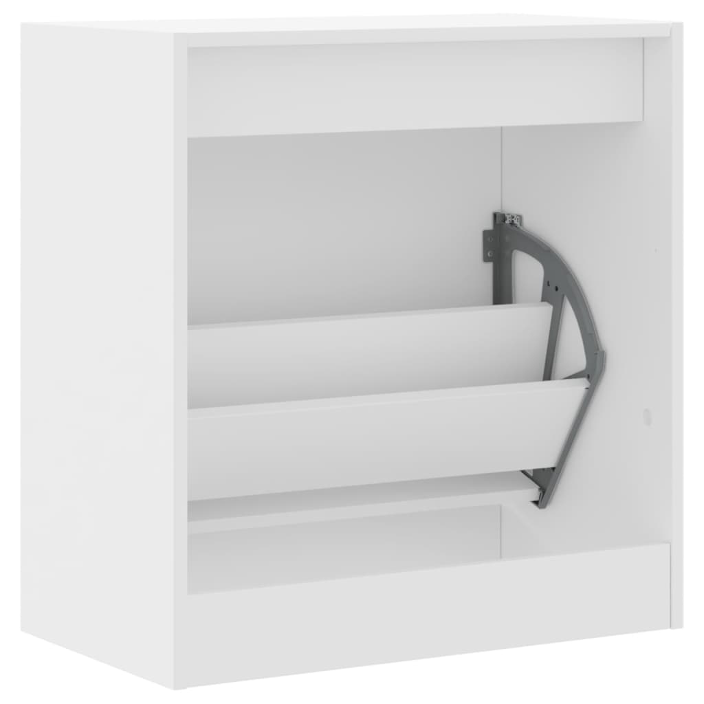Armoire à chaussures blanc 60x34x63,5 cm bois d'ingénierie - XIOS