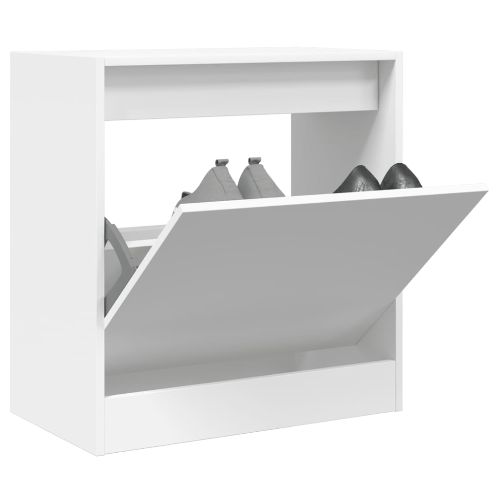 Armoire à chaussures blanc 60x34x63,5 cm bois d'ingénierie - XIOS