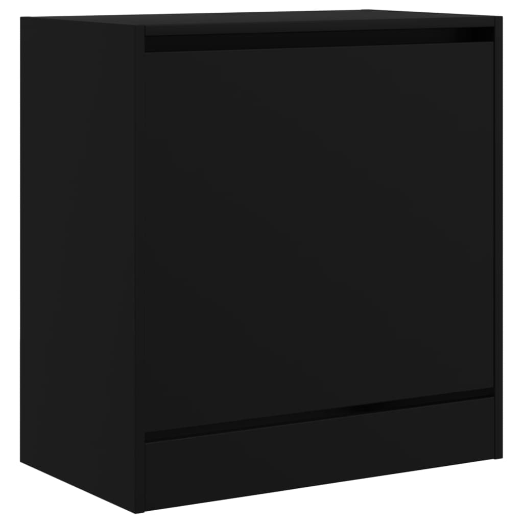 Armoire à chaussures noir 60x34x63,5 cm bois d'ingénierie - XIOS