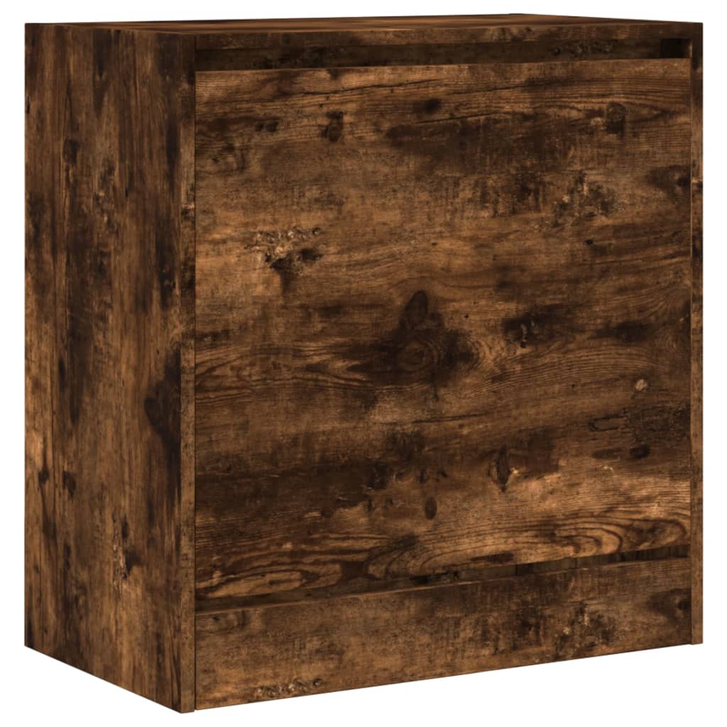 Armoire à chaussures chêne fumé 60x34x63,5 cm bois d'ingénierie - XIOS