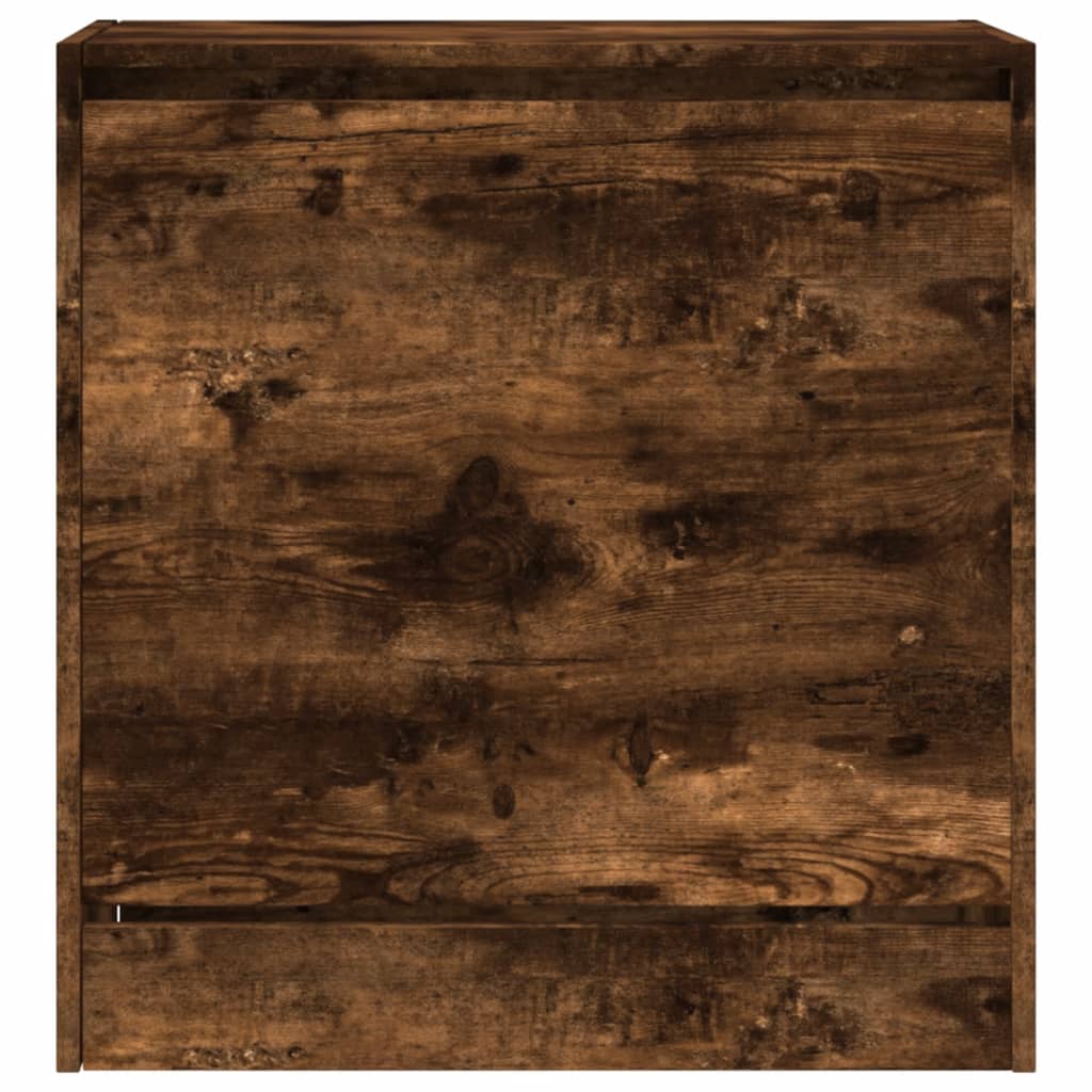 Armoire à chaussures chêne fumé 60x34x63,5 cm bois d'ingénierie - XIOS