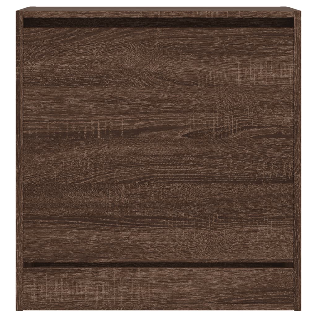 Armoire à chaussures chêne marron 60x34x63,5 cm bois ingénierie - XIOS