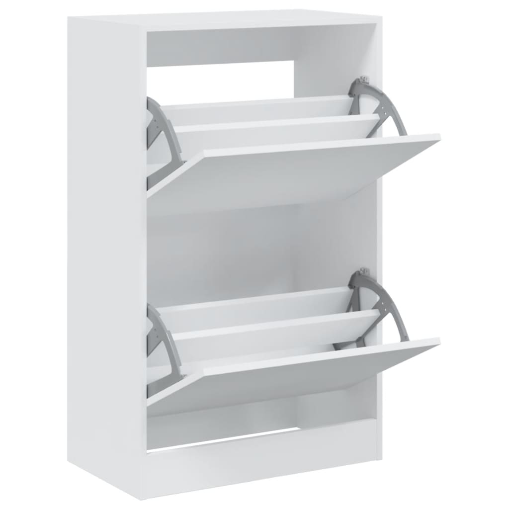 Armoire à chaussures blanc 60x34x96,5 cm bois d'ingénierie - XIOS