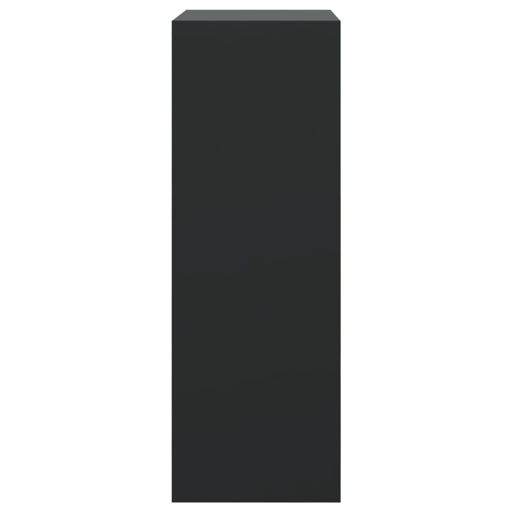 Armoire à chaussures noir 60x34x96,5 cm bois d'ingénierie - XIOS