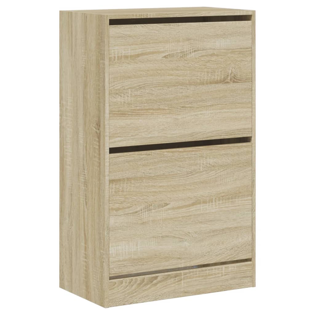 Armoire à chaussures chêne sonoma 60x34x96,5 cm bois ingénierie - XIOS