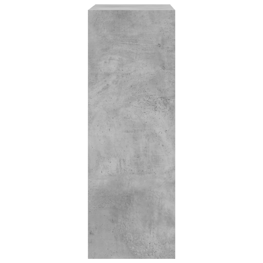 Armoire à chaussures gris béton 60x34x96,5 cm bois d'ingénierie - XIOS