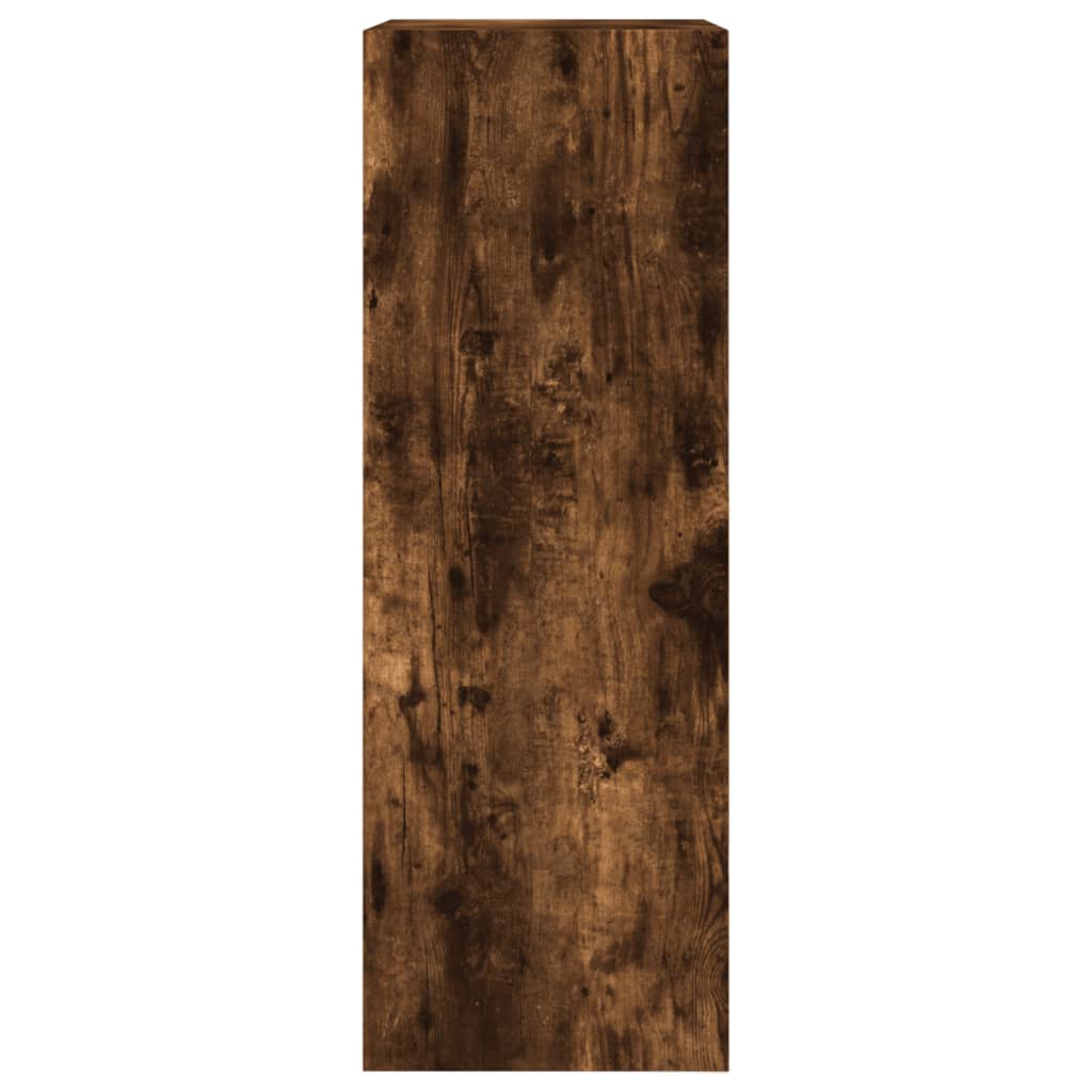 Armoire à chaussures chêne fumé 60x34x96,5 cm bois d'ingénierie - XIOS