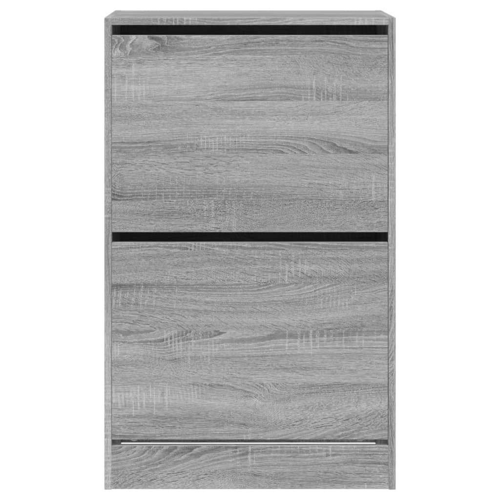 Armoire à chaussures sonoma gris 60x34x96,5cm bois d'ingénierie - XIOS