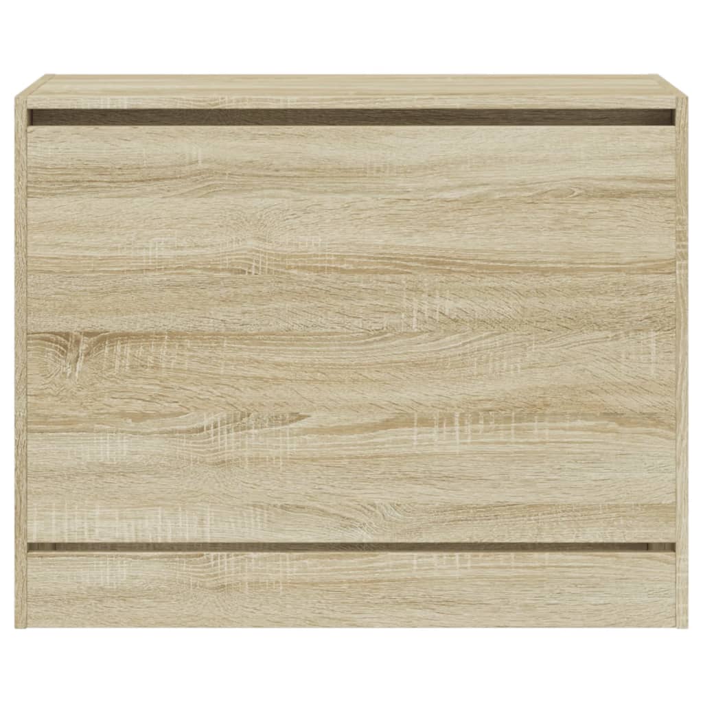 Armoire à chaussures chêne sonoma 80x34x63 cm bois d'ingénierie - XIOS