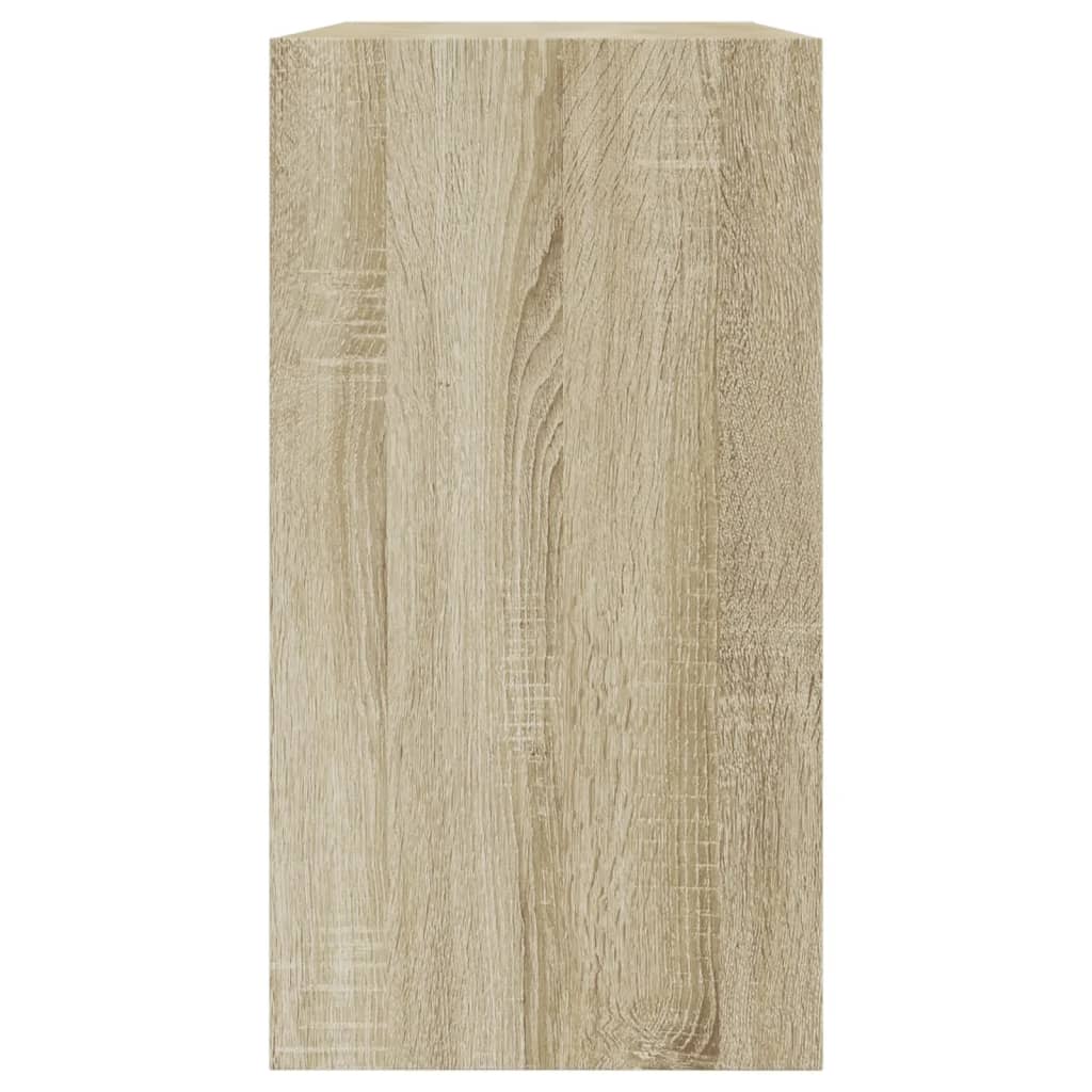 Armoire à chaussures chêne sonoma 80x34x63 cm bois d'ingénierie - XIOS