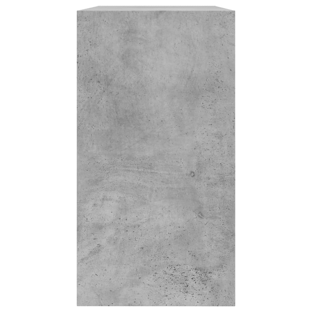 Armoire à chaussures gris béton 80x34x63 cm bois d'ingénierie - XIOS