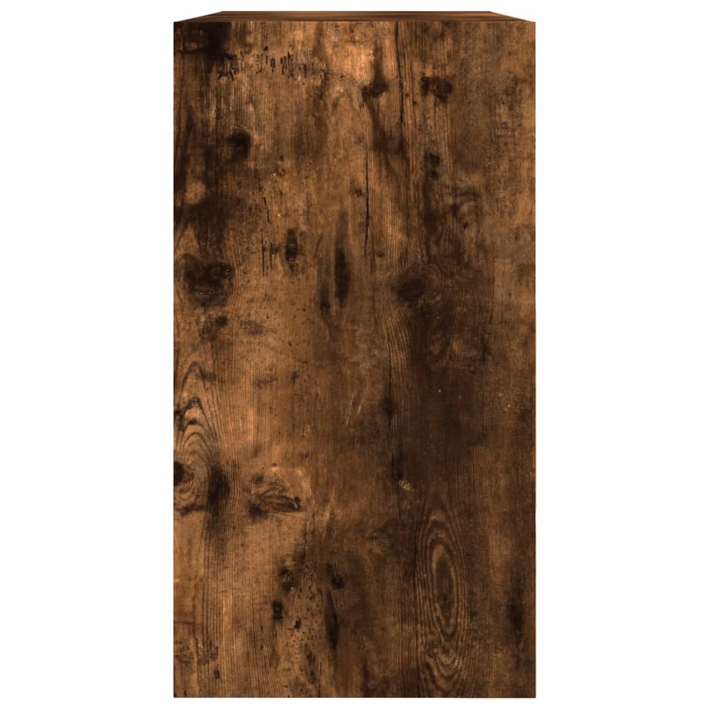Armoire à chaussures chêne fumé 80x34x63 cm bois d'ingénierie - XIOS