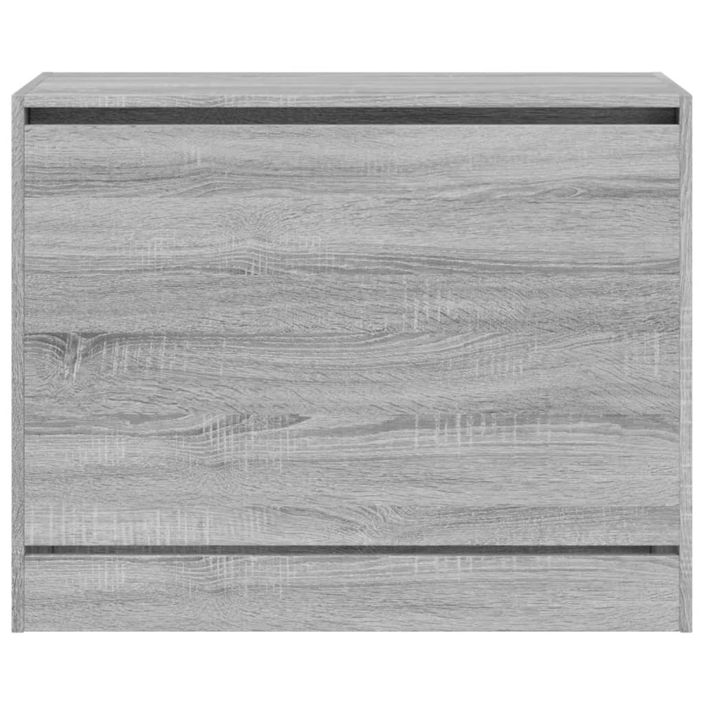 Armoire à chaussures sonoma gris 80x34x63 cm bois d'ingénierie - XIOS