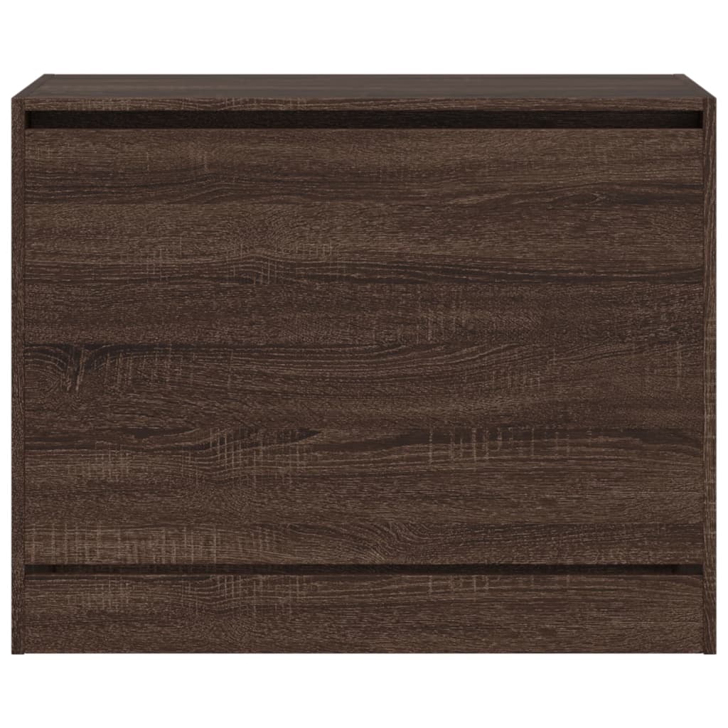 Armoire à chaussures chêne marron 80x34x63 cm bois ingénierie - XIOS