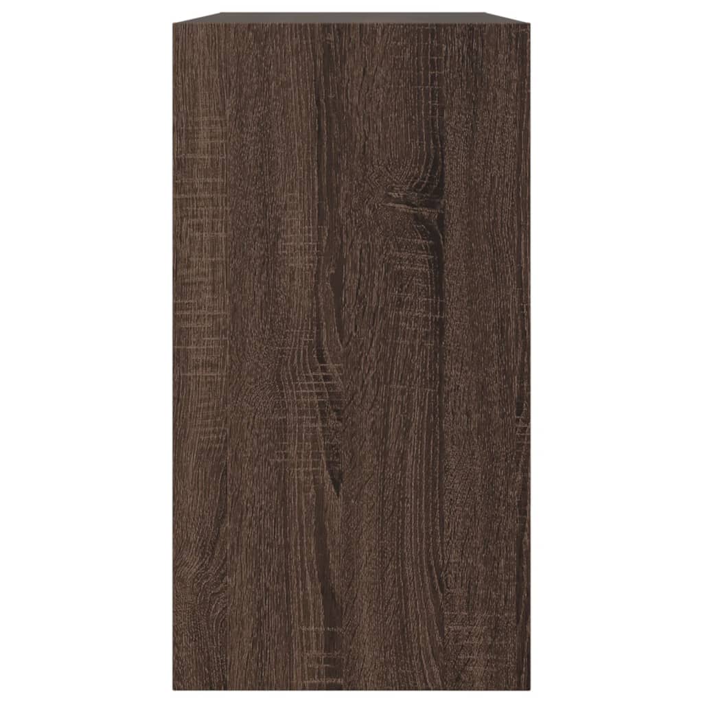 Armoire à chaussures chêne marron 80x34x63 cm bois ingénierie - XIOS