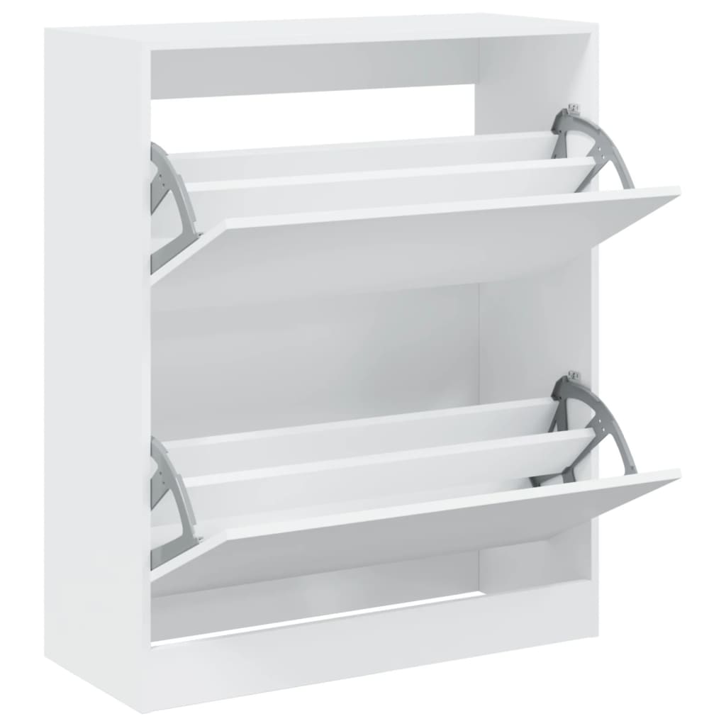 Armoire à chaussures blanc 80x34x96,5 cm bois d'ingénierie - XIOS