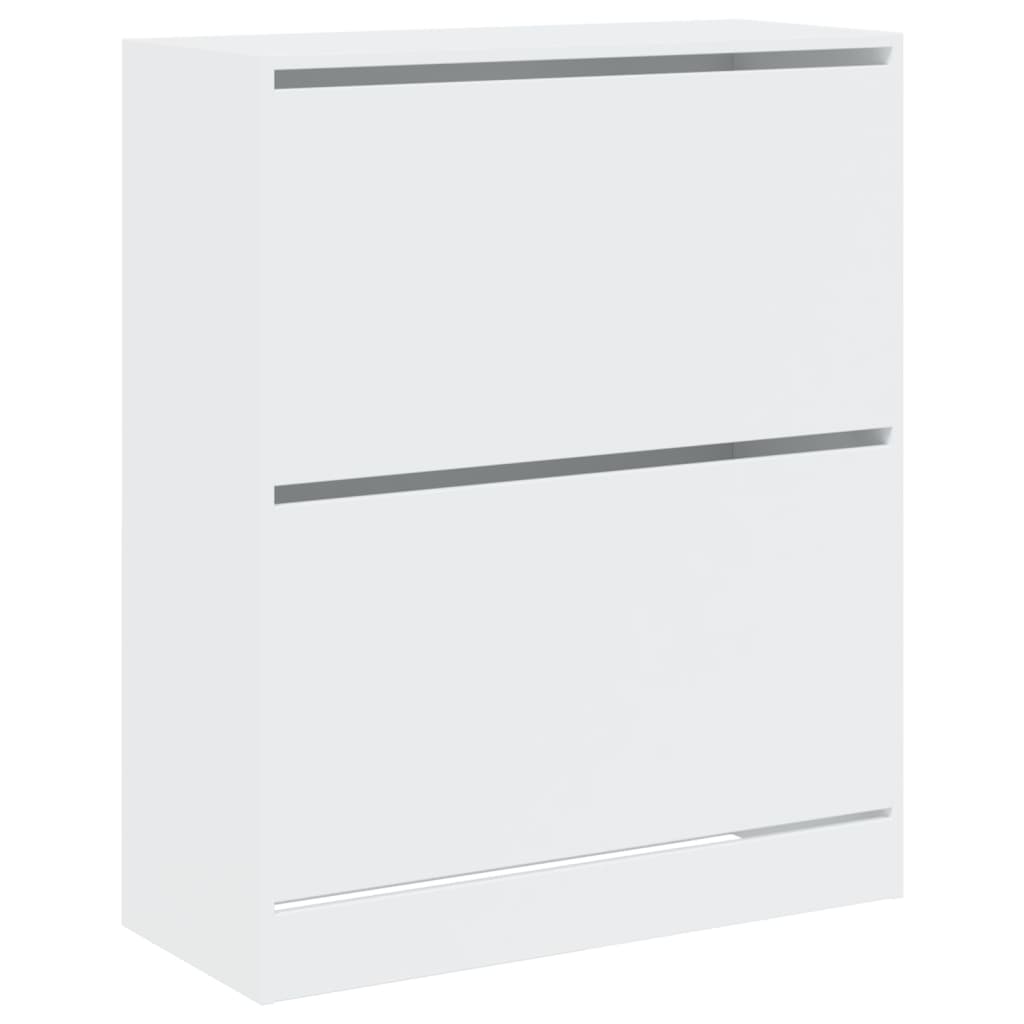 Armoire à chaussures blanc 80x34x96,5 cm bois d'ingénierie - XIOS