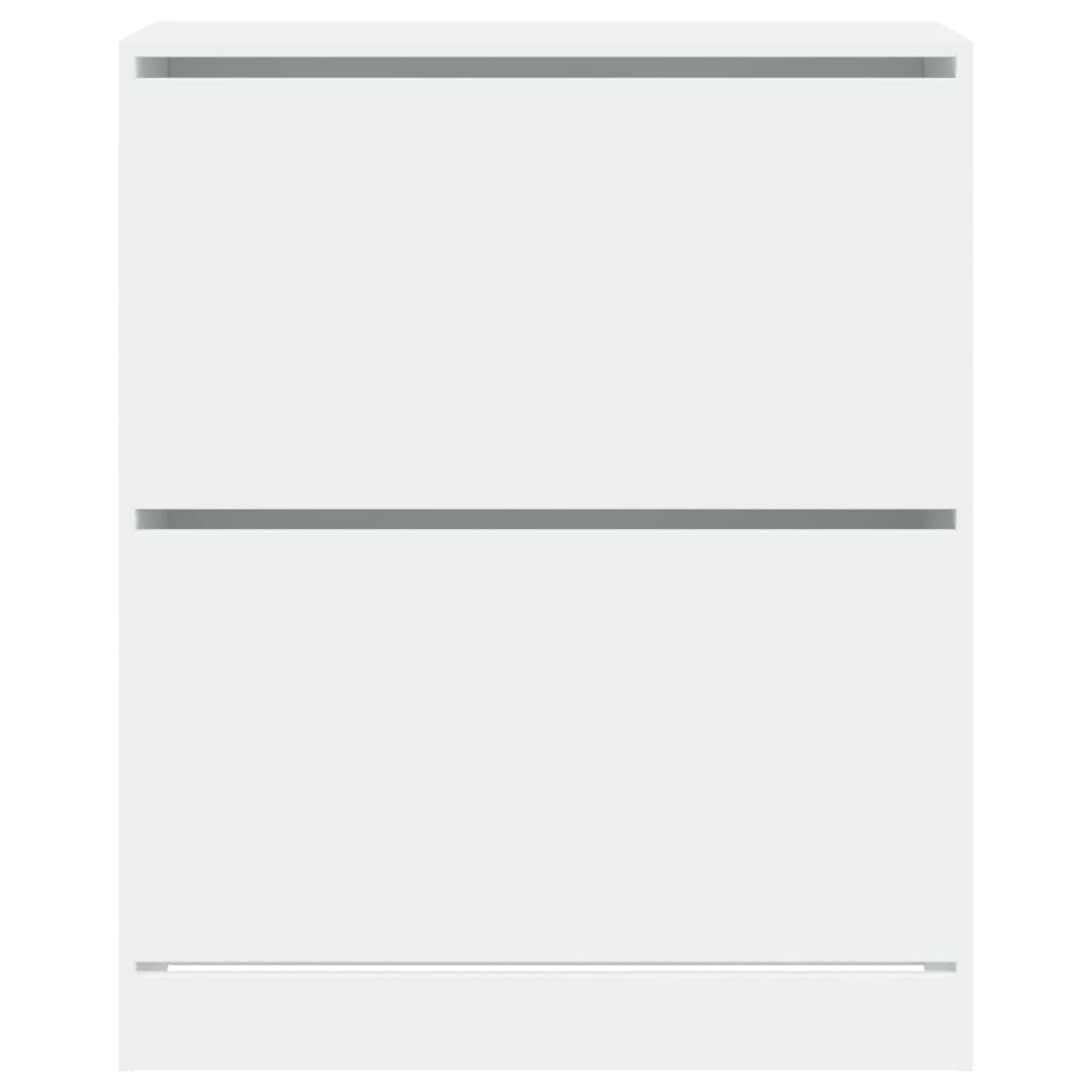 Armoire à chaussures blanc 80x34x96,5 cm bois d'ingénierie - XIOS