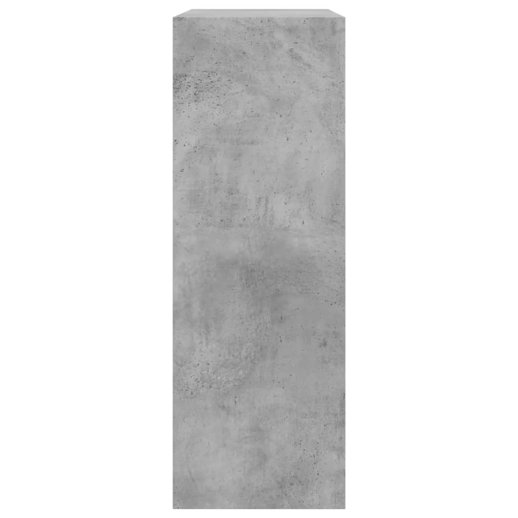Armoire à chaussures gris béton 80x34x96,5 cm bois d'ingénierie - XIOS