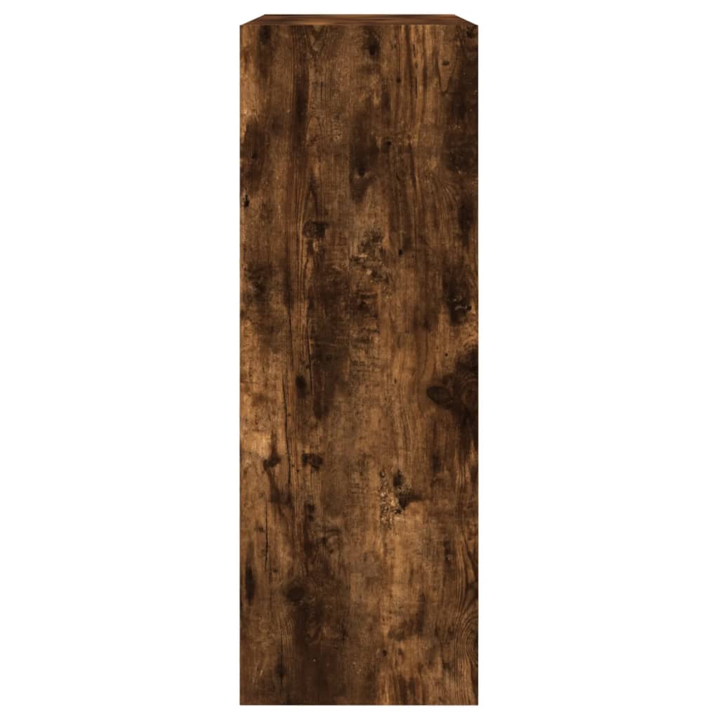Armoire à chaussures chêne fumé 80x34x96,5 cm bois d'ingénierie - XIOS