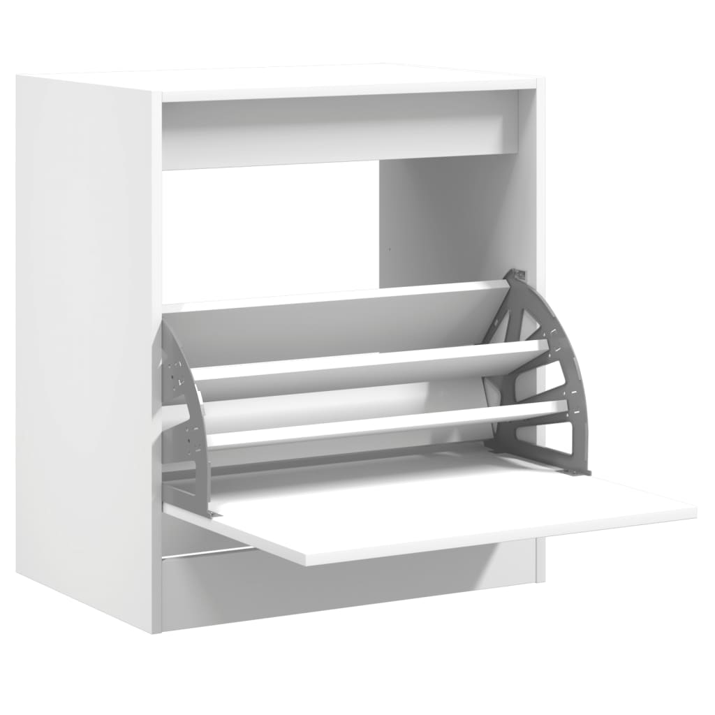 Armoire à chaussures blanc 60x42x69 cm bois d'ingénierie - XIOS