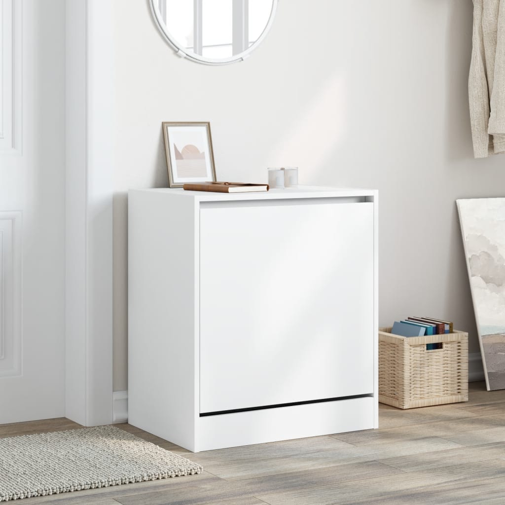 Armoire à chaussures blanc 60x42x69 cm bois d'ingénierie - XIOS