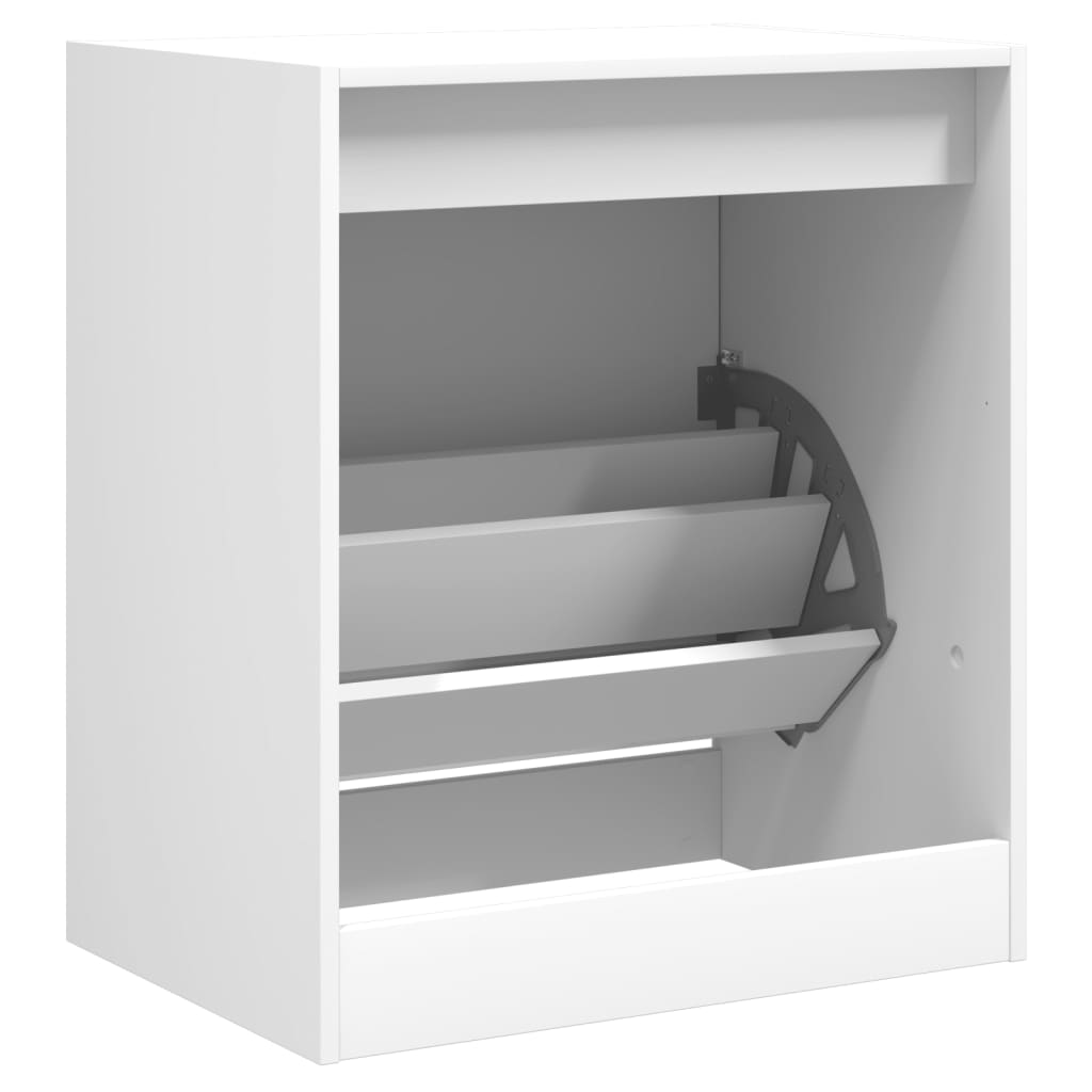 Armoire à chaussures blanc 60x42x69 cm bois d'ingénierie - XIOS