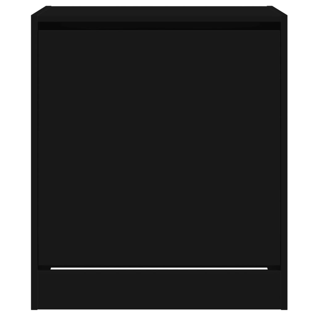 Armoire à chaussures noir 60x42x69 cm bois d'ingénierie - XIOS