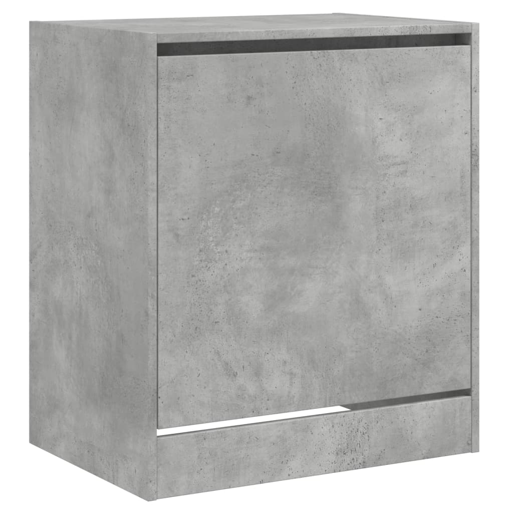 Armoire à chaussures gris béton 60x42x69 cm bois d'ingénierie - XIOS