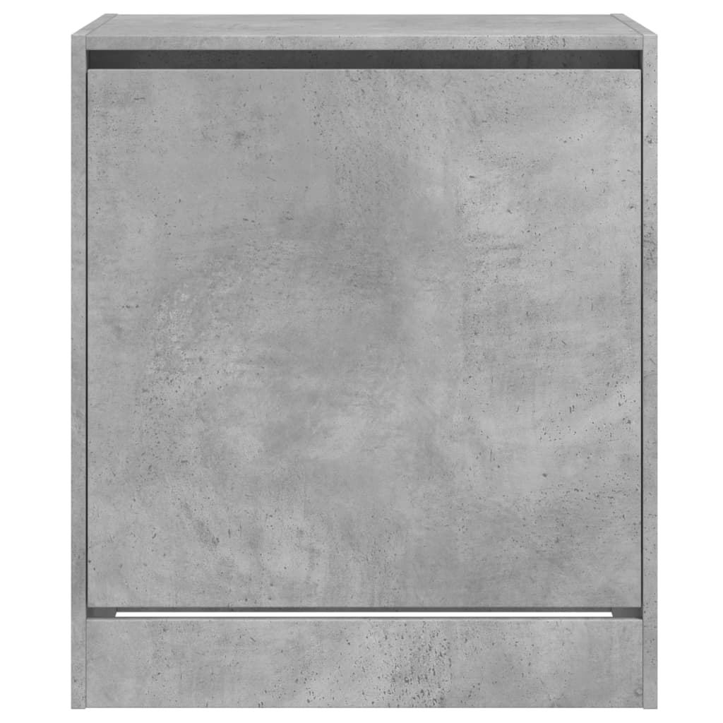 Armoire à chaussures gris béton 60x42x69 cm bois d'ingénierie - XIOS