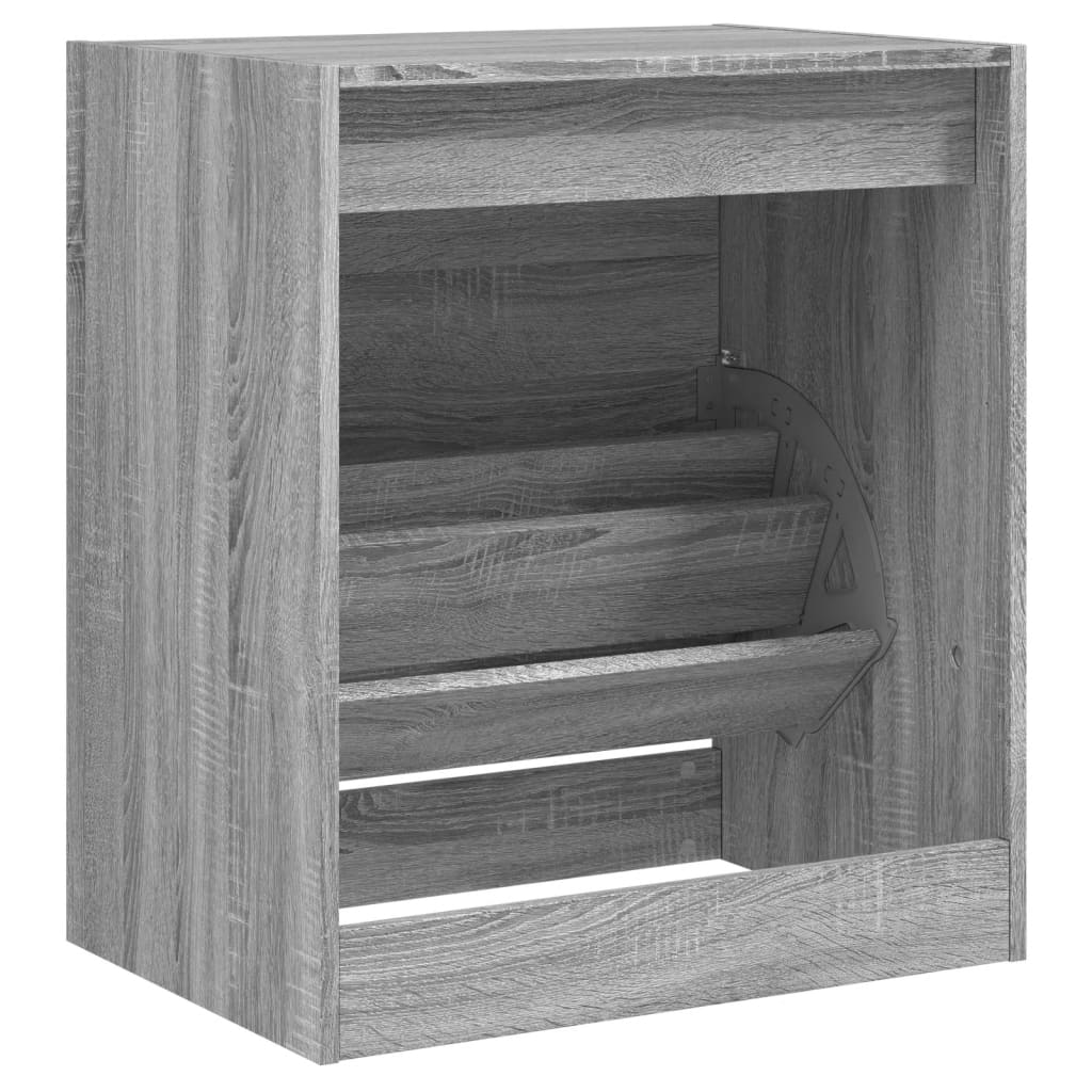Armoire à chaussures sonoma gris 60x42x69 cm bois d'ingénierie - XIOS